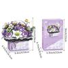 MEIEST Flower Bouquet Building Blocks Model Set Artificial Rose Handheld Gift Box for Valentine's Day Bonsai Plant Building Brick Toy Home Decoration