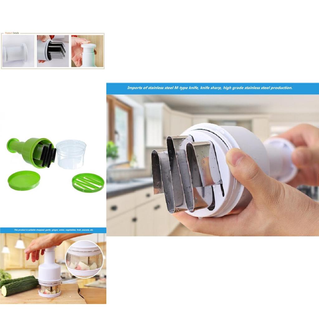 Kitchen Multifunction Garlic And Onion Chopper With Stainless Steel Blade For Home Cooking