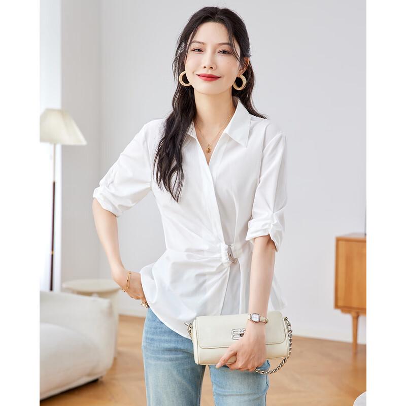 TERRE BLEUE Women s V-Neck Short-Sleeve Shirt XL