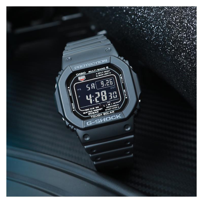 Casio DIGITAL Series - Square Classic Design Waterproof and Shockproof Movement Solar Quartz Movement Resin Strap Japanese and Korean GW-M5610U-1BJF
