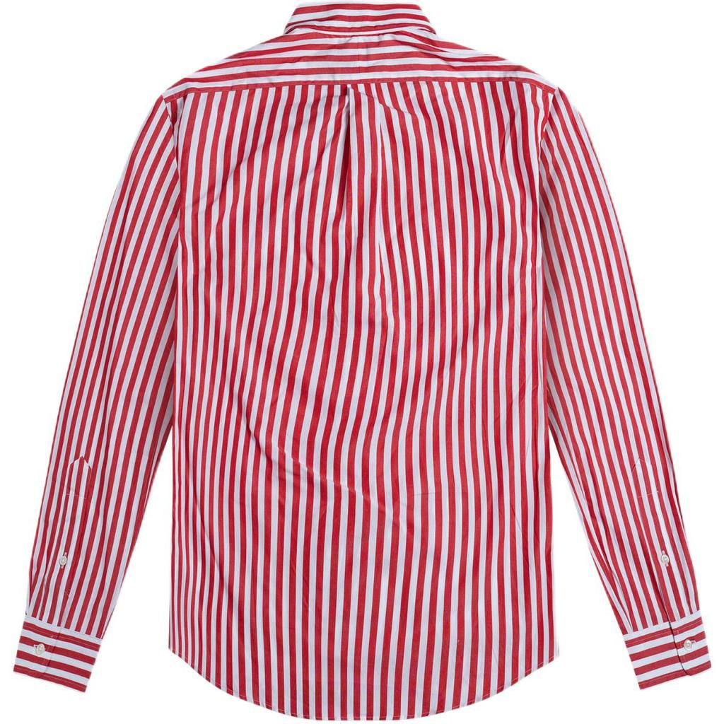 Polo Ralph Lauren FW24 Striped Small Pony Logo Embroidered Long Sleeve Shirt Men Shirts 710787320-003