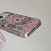 Pink Striped Rabbit Family iPhone Case for 14/15/16 Pro Max/17 - New Style for Girls