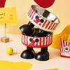 High-legged Cute Cat Food Bowl Cartoon Puppy Water Feeder  Cat Feeder Supplies