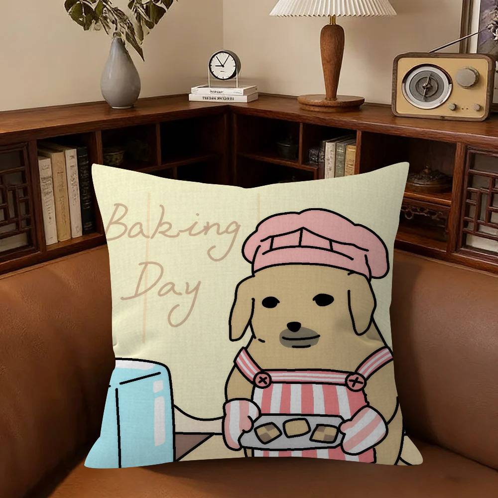 Funny Anime Meme N-Nudaeng Dog Personalized Pillow Dust Cover Bedroom Kids Party Decoration Pillowcase Birthday Children Gift