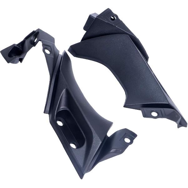 Pair ABS Side Mid Trim Cover Panel Bracket Fairing Cowling for Yamaha YZF R1 2004 2005 2006, Black