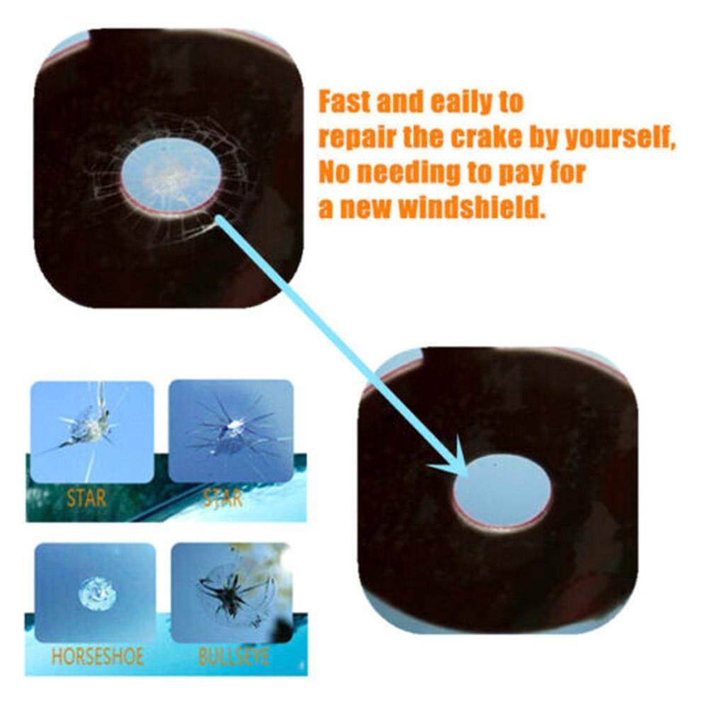 1/2 Packs Car Glass Nano Repair Fluid - Quick-Fix Window Chips Repair Kit, Windshield Nano-Repair Liquid, Fixes Small Cracks