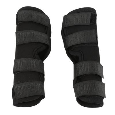 1 Paar Hunde-Hinterbeinklammer, Haustier-chirurgische Verletzungen, Bandage, Wundschutz zum Heilen(Schwarz, M)