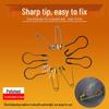 Silver Flower Gourd-Shaped Copper & Iron Pins - Security-Friendly for Crochet & Clothing Tags