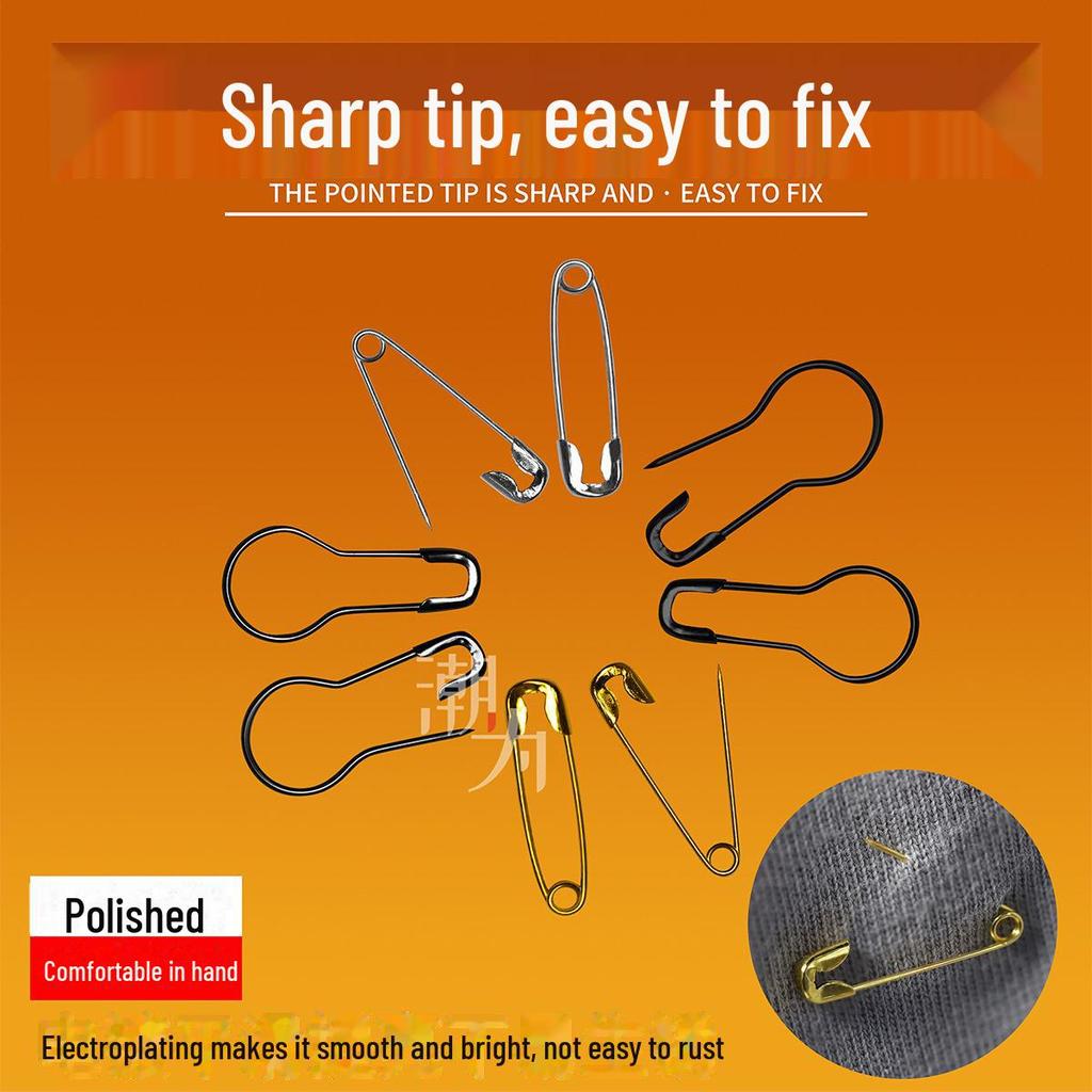Silver Flower Gourd-Shaped Copper & Iron Pins - Security-Friendly for Crochet & Clothing Tags