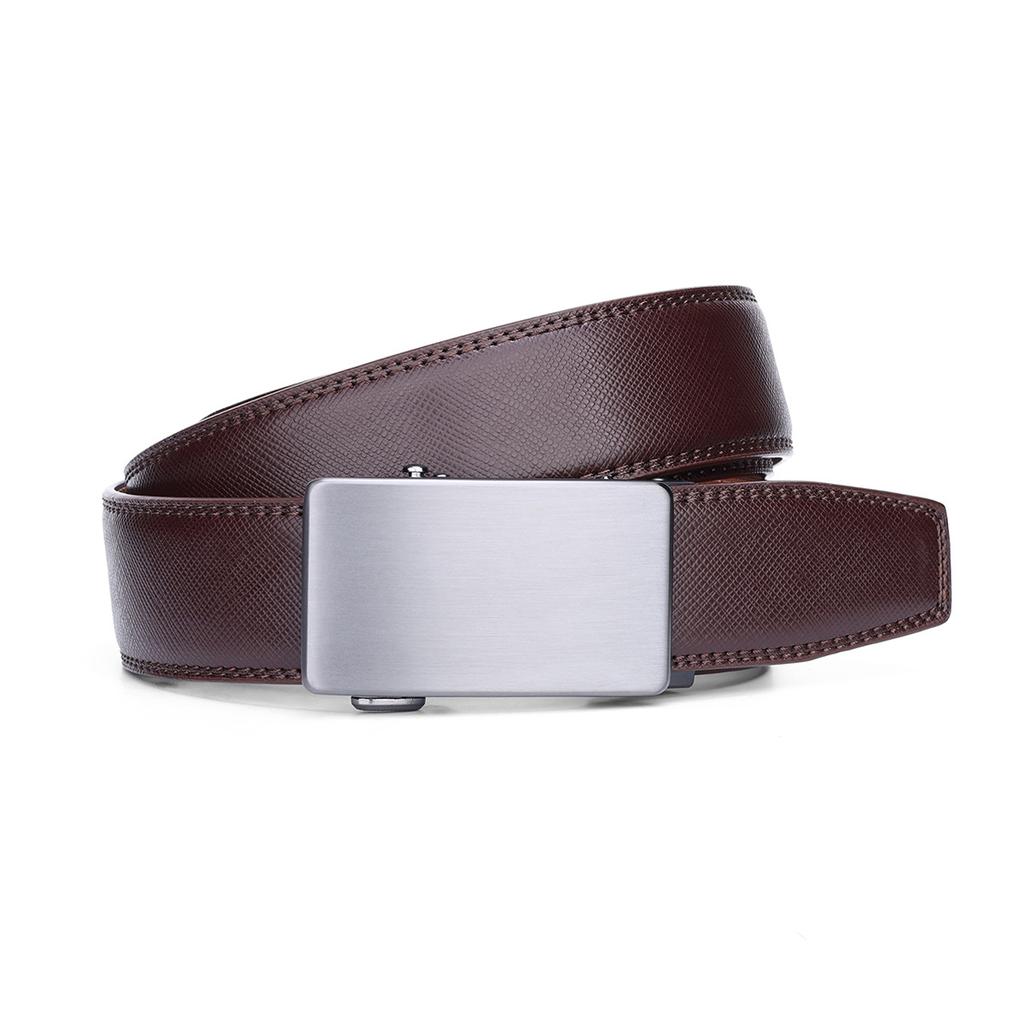 Men'S Versatile Belt Automatic Buckle Black Belt Cowhide Simple Business Casual Pants With Men'S