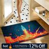 Soft Absorbent Non-Slip Rug Art Rocket Spaceship Floor Mat Home Decor Doormat Bedroom Floor Mat Shower Carpet