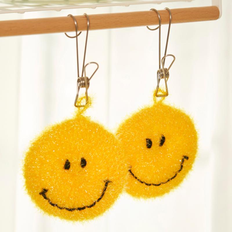 DECOVIEW [2P Set] Smile Handmade Washcloth
