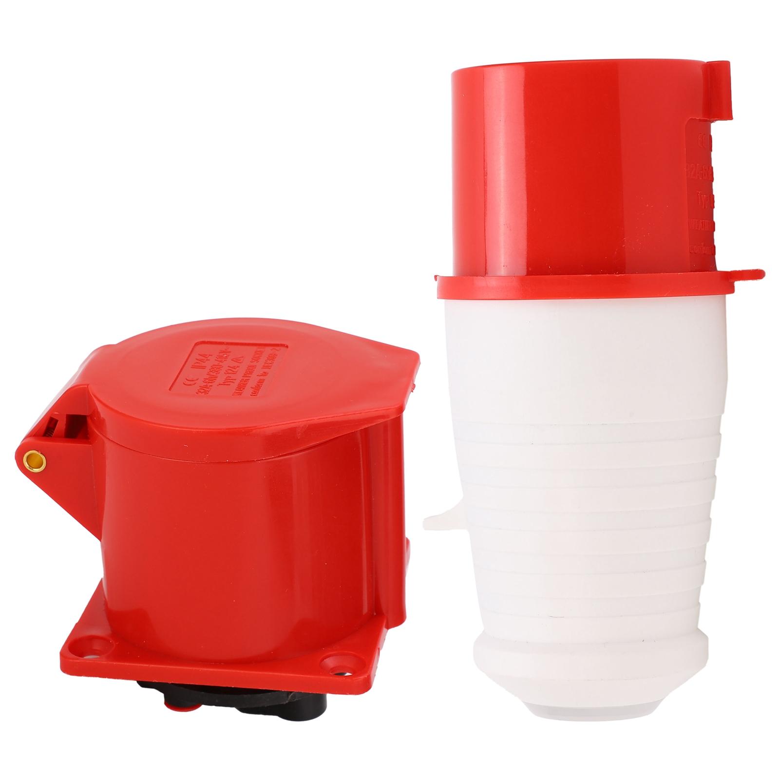 

Промислова розетка 3P+E 32A 3-фазна Водонепроникна ПилозахищенаДоказ Розетка AC380V415В