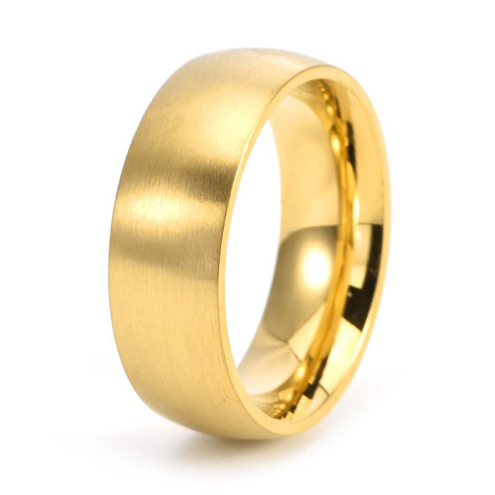 

Men s Titanium Steel Ring 8mm Wide Brushed Finish Unisex Minimalist Jewelry Modern Design Gift for Him Stock Ready 13