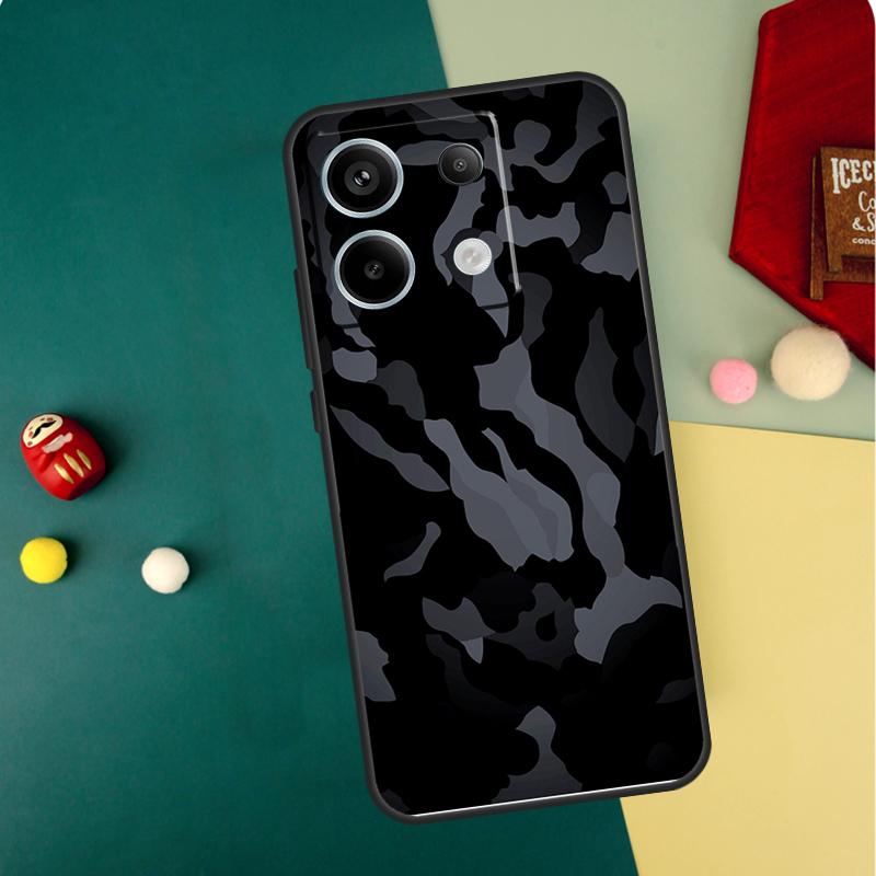 Black Night Camo Camouflage Case For Redmi Note 12 13 Pro Plus 9 10 11 9S 10S 11S 12S Cover For Redmi 12 9C 10C 12C 13C