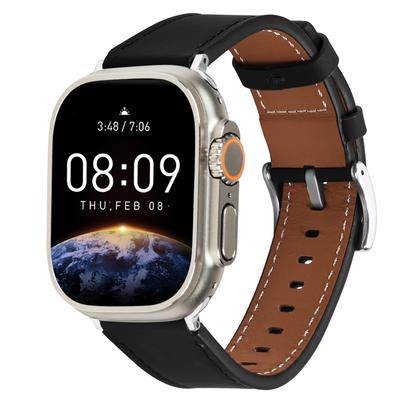 For Apple Watch 10 46mm/Ultra 2/Ultra 49mm/9 8 7 45mm/SE (2023) SE (2022) SE 6 5 4 44mm/3 2 1 42mm Genuine Leather Watch Band