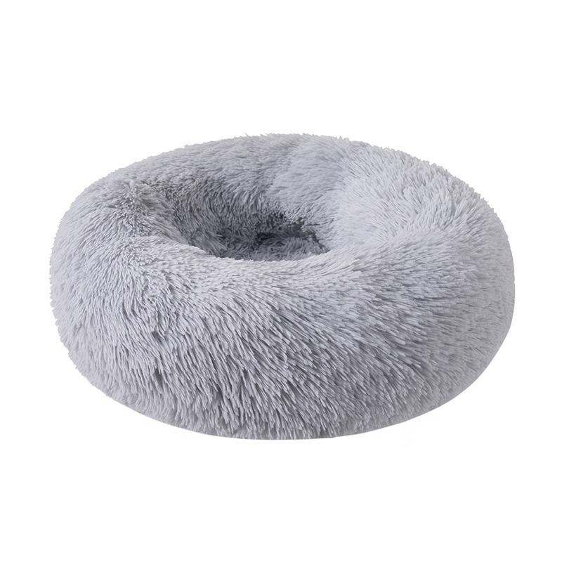 Letto rotondo in peluche per cani per l'inverno, morbido e confortevole Accessori per animali domestici Accessori per cani