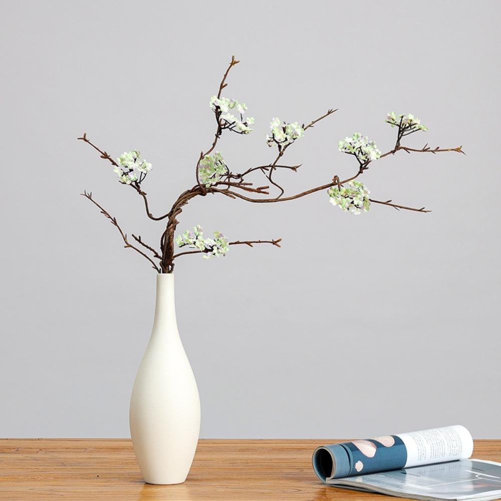 Real Touch Artificial Cherry Blossoms Branches Plastic Realistic Simulation Sakura Branches Elegant Handmade Fake Flower