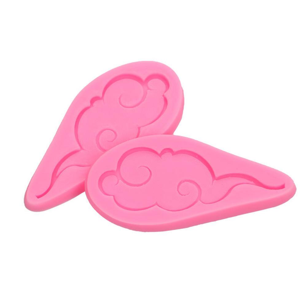 Chinese Style Birthday Ornaments Auspicious Cloud Shape Modeling Cake Decoration Silicone Mold