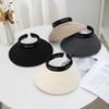 2026 Empty Top Sun Protection Hat Women'S Summer Uv Protection Big Brim Sun Hat Small Outdoor Sun Hat