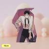 Korean Anime Champagne and Roses Acrylic Stand Cartoon Figures Zheng Yiyuan Standing Desktop Collection For Students Prize 15CM