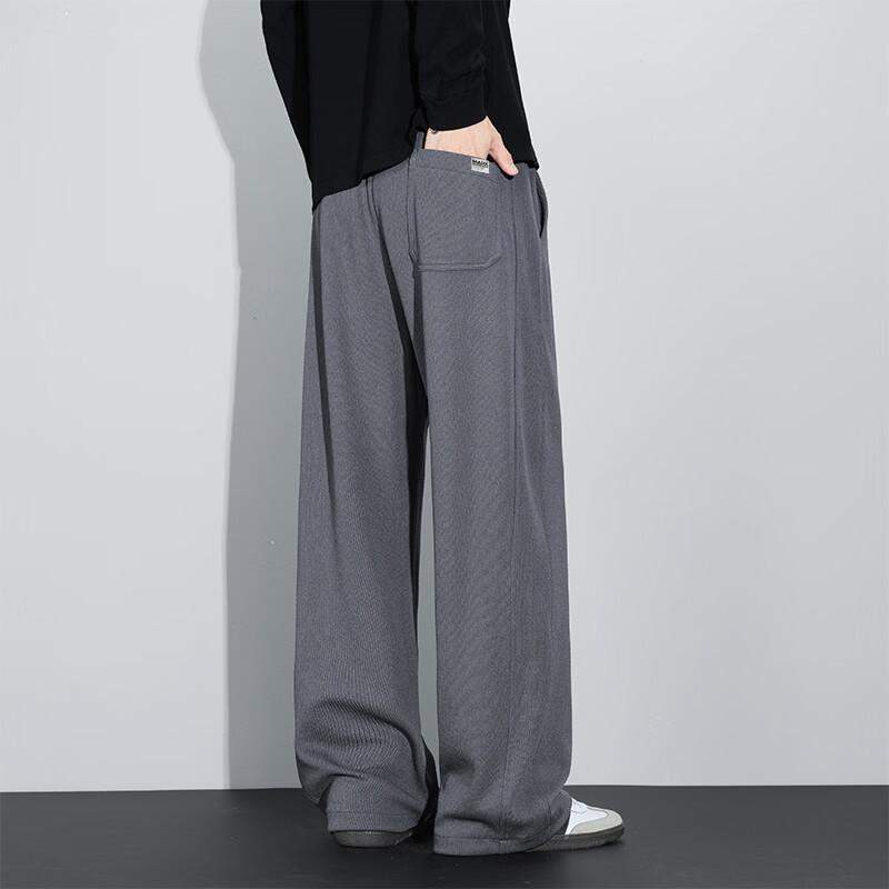 Mark Fairwhale Pantaloni casual bărbătești largi cu croială dreaptă