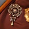 Neue Brosche im Barock-Stil mit Schleife, Vintage Hofblüte, Strass-Anhängerbrosche