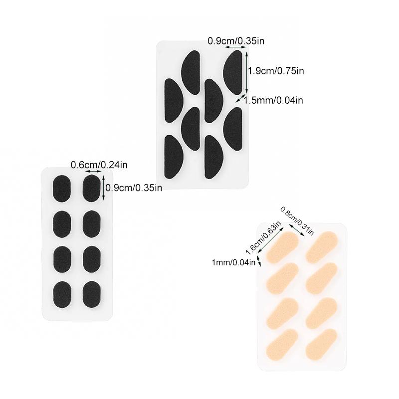 4 Pairs/Stickers Lightweight Wear Glasses Anti Slip Stability Wide Adaptability Skin Friendly Breathable