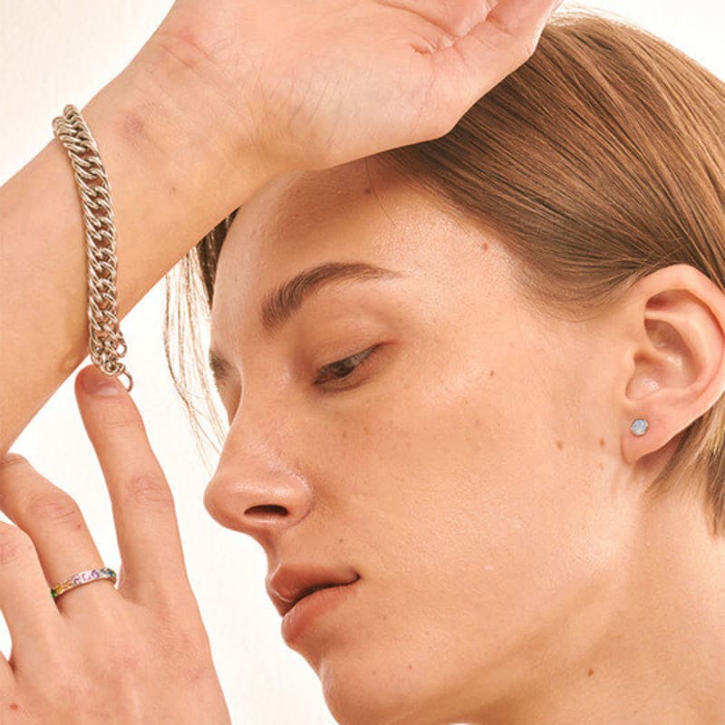 Qudokorea Kudo Lunano Chain Bracelet Silver