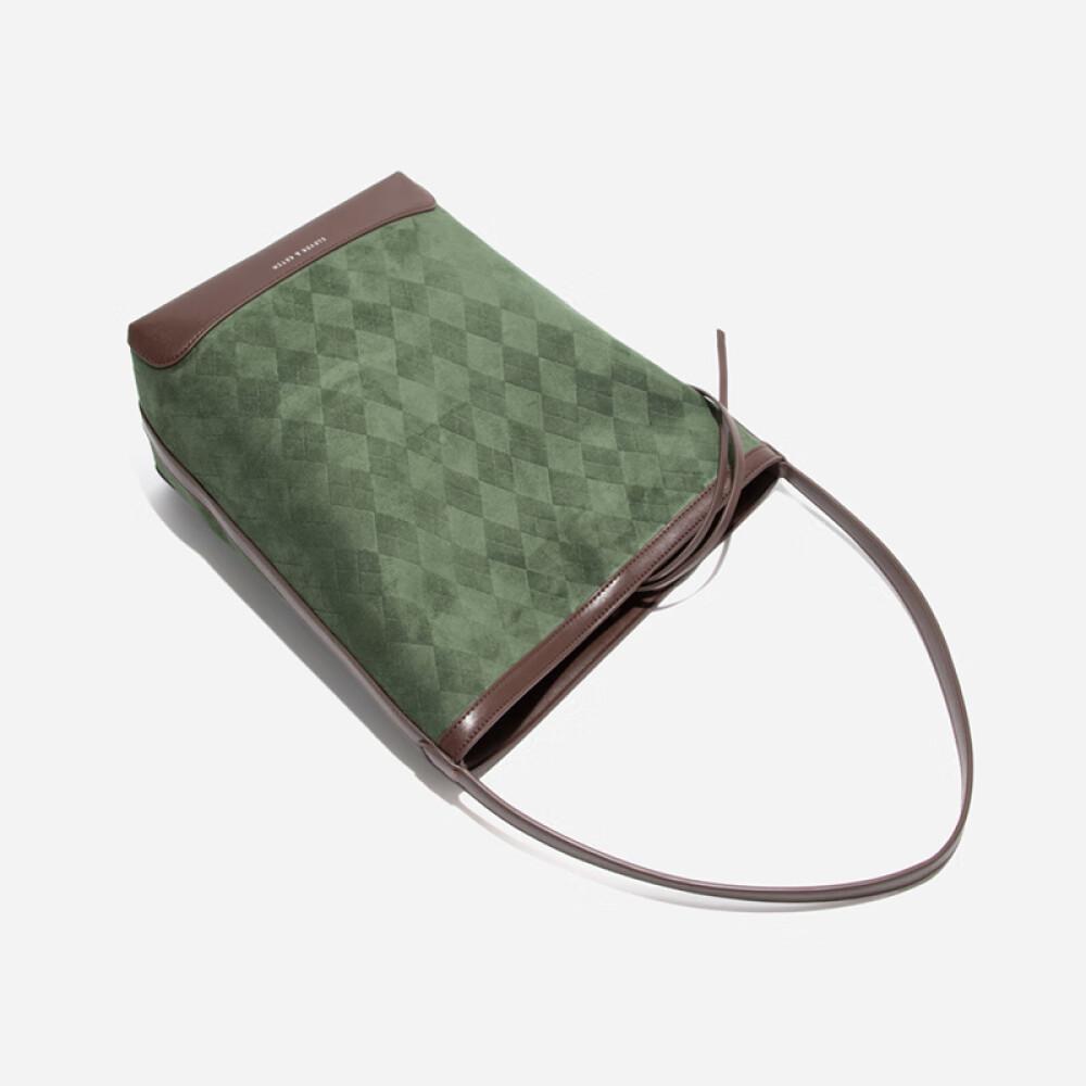 Bag Ladies Bag Large Capacity Tote Bag 2023 New Ladies Bucket Bag Commuter Travel Birthday Gift Green Long 24cm Wide 15cm High 33cm