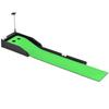 Putting Green Indoor Set Mini Putting Ball Pad with Ball Return/2 Holes Golf Putting Training Mat Golf Putting Alignment Aid Pad