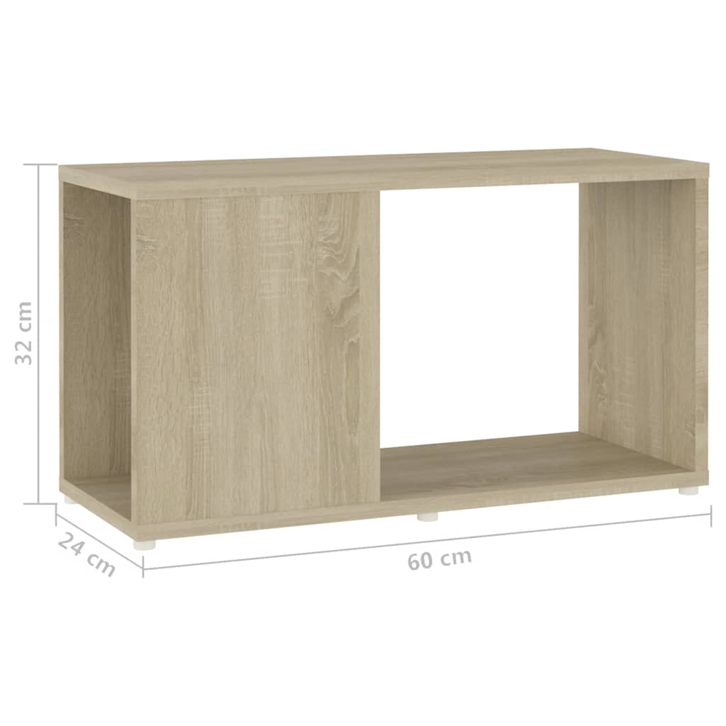 vidaXL TV-Schrank Sonoma-Eiche 60x24x32 cm Holzwerkstoff