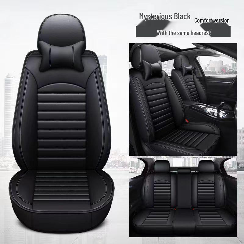 360° All-Season Wear-Resistant Leather Car Seat Cushion & Cover