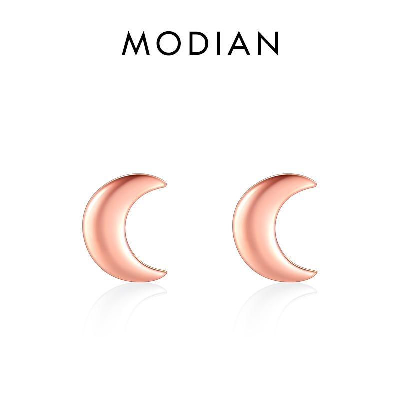 

Modian 6 Стиль Стерлингового Серебра 925 Звезды Луна Изысканные Модные Простые Серьги-гвоздики для Женщин Треугольные Ювелирные Изделия розового золота
