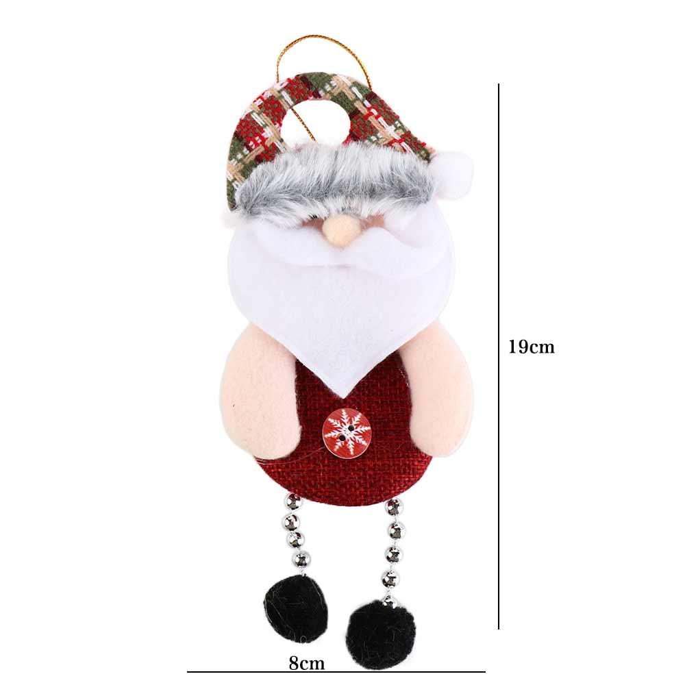 Cloth Snowman Tree Pendant Elk Santa Claus Merry Christmas Ornament Decorative Hanging Christmas Decoration Happy New Year