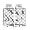 MOC Military Isolation net fence Building Blocks Toys DIY Blocks Toys for Boys Farm Fence Military Fence Bricks Parts