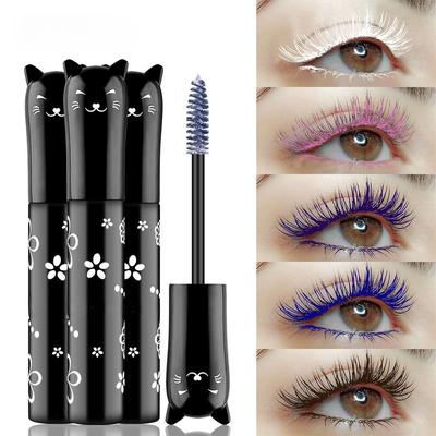 Colored Mascara In Blue  Purple Pink  White  Purple  Royal Blue and Coffee Is Not Easy To Smudge