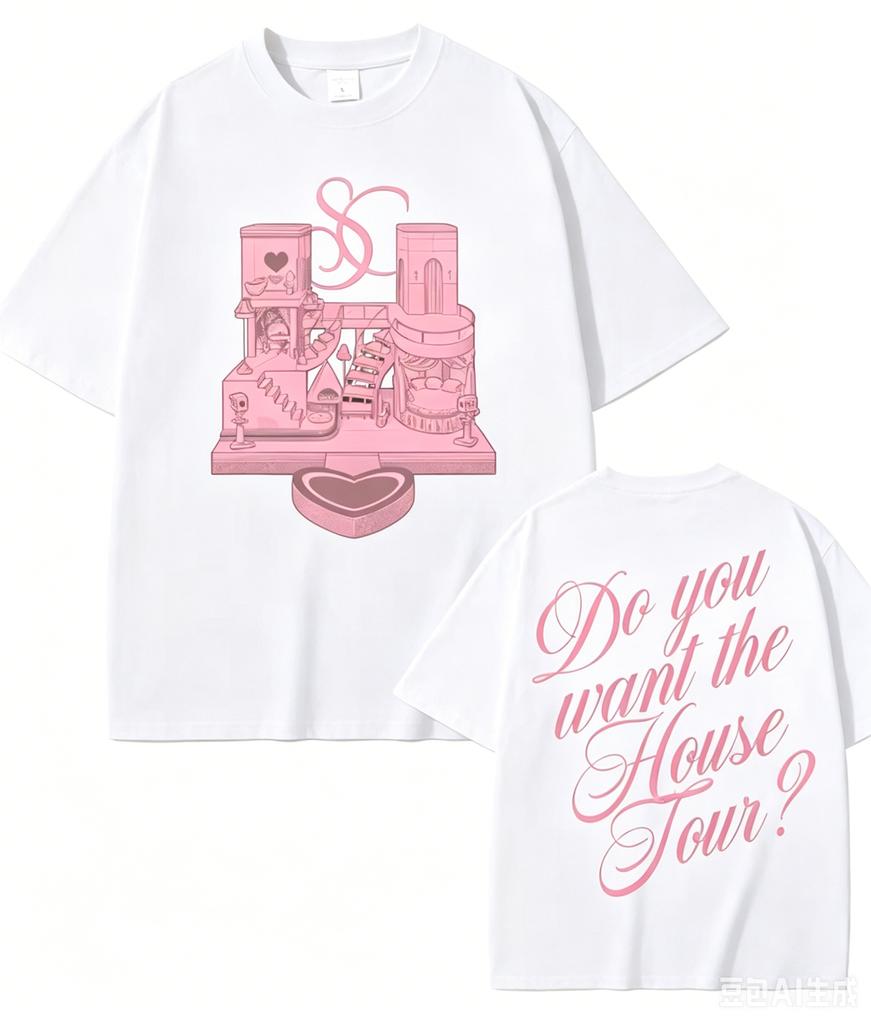 House Tour Tshirt 2026 New Style Sabrina Carpenter Same As Official Website High Qualityteeshirt Cotton Round Neck Clothes