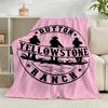 1PC Western Adventure Romance Flannel Blanket Gift, Suitable for Both Men And Women, Soft Ideal for Beds And Sofa, Birthday Or Christmas Gift