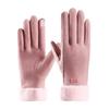 Women's Winter Velvet Warm Touchscreen Cycling Gloves - Cute, Thick, Cold Protection