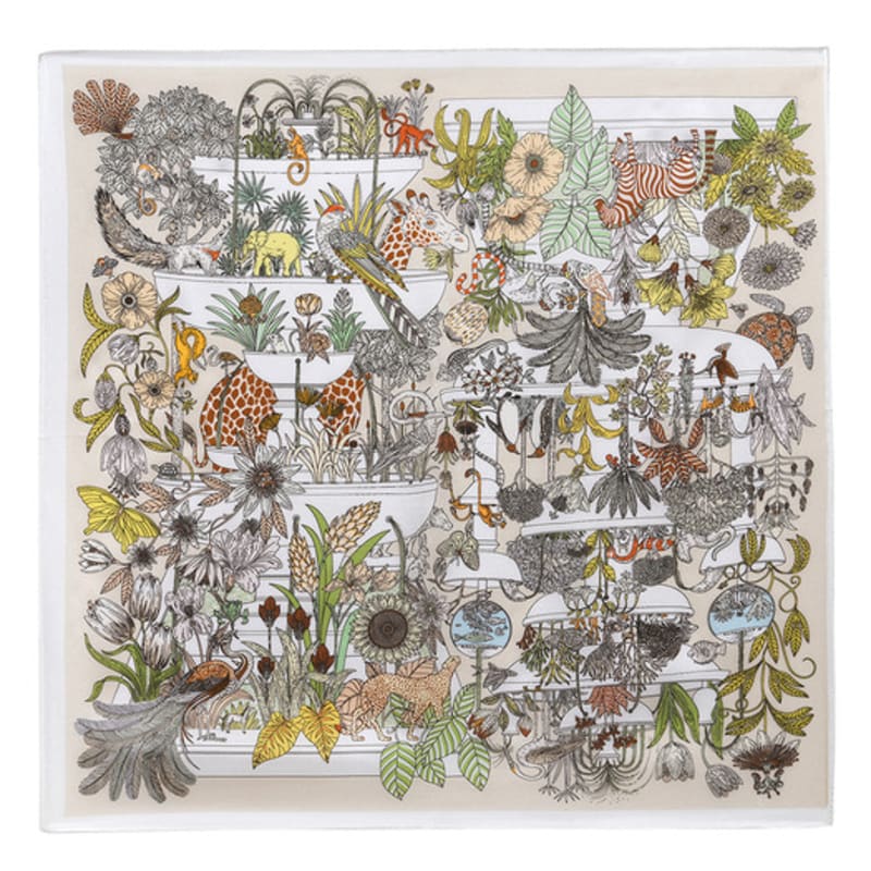 DOYOUKNOWMC ALL SEASON Safari Mood Print Beige Petite Scarf