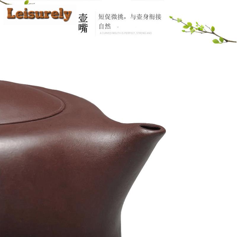300ml Traditionelle Yixing Lila Ton Teekannen Handgefertigt Skyline Kanne Roh Erz Lila Schlamm Kessel mit Filter Zisha Teeset Cafés Geschenk