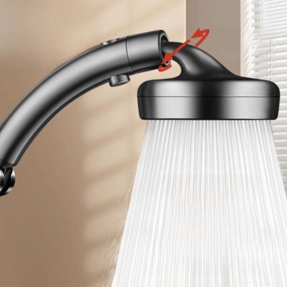 With Stop Button High Pressure Shower Head Plastic Rainfall Showerhead  Bathroom Accessories