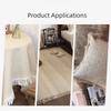 25m Length 4cm Width Cotton Lace Fabric Trim DIY Craft Cross Hollow Out Tassel Trim Clothing Decor Fringe Trim for dress