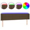 VidaXL LED Headboard Bedroom Furniture Double Bed Accessory Head of Bed Frame Interior Dark Brown 3123253