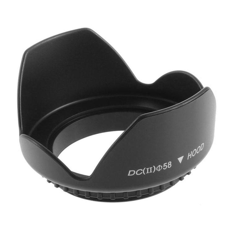 

58mm Lens Hood for Cameras(Screw Mount)(Black) чёрный