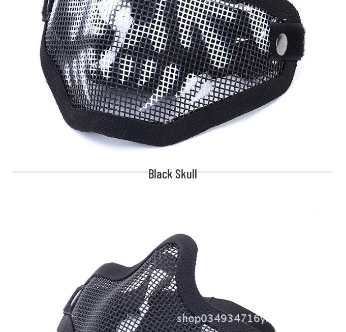 Tactical Mesh Half Face Shooting Mask - Breathable Military Protective Gear
