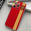 Spain Flag Phone Case For iPhone 17 16 15 14 13 11 12 Pro Max Mini Plus Shockproof Transparent Soft TPU