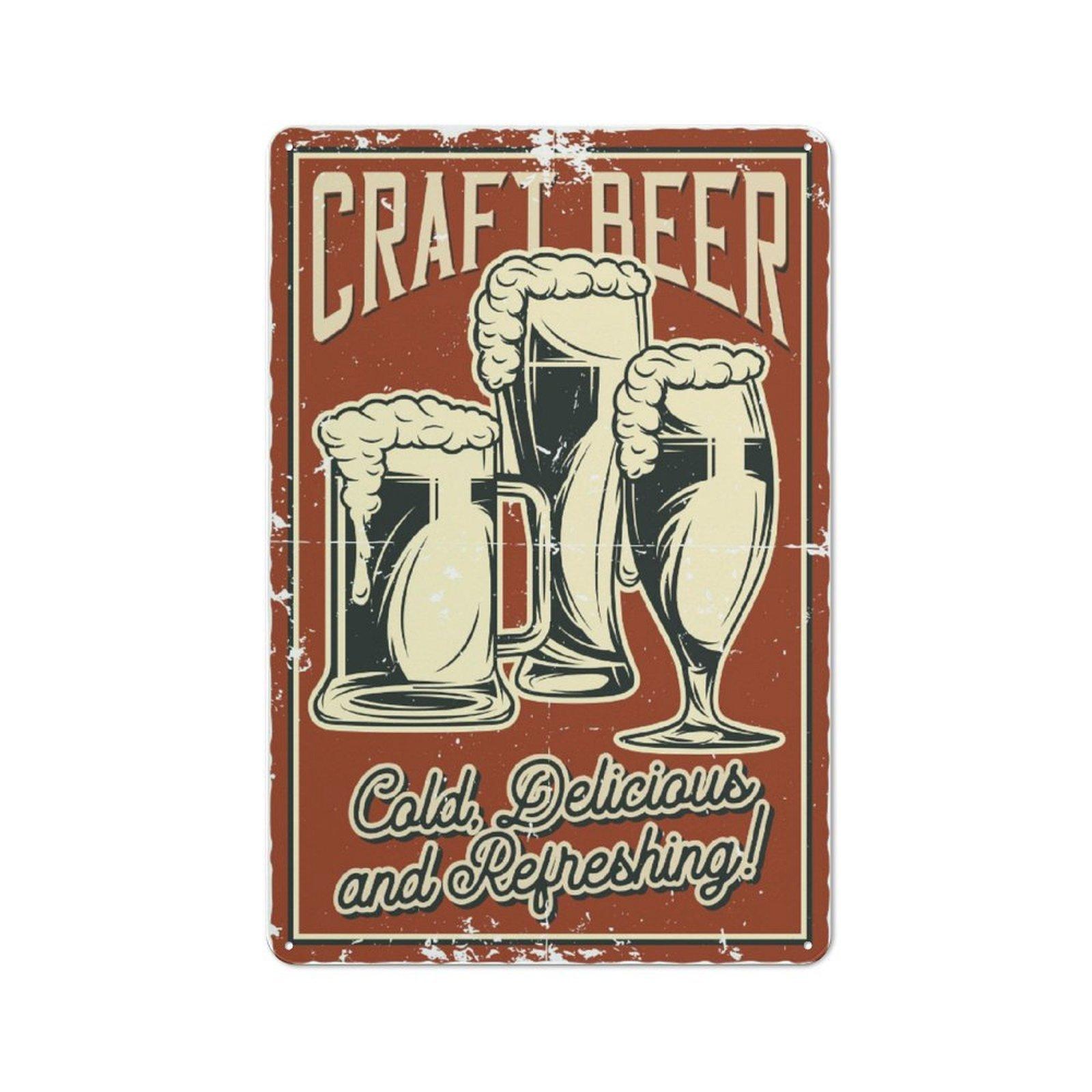 

1Pc Vertical Tin Wall Poster Metal Sign Decor 2030cm / 3040cm Retro Style Home Bar Garage Cafe Kitchen Living Room 20*30CM