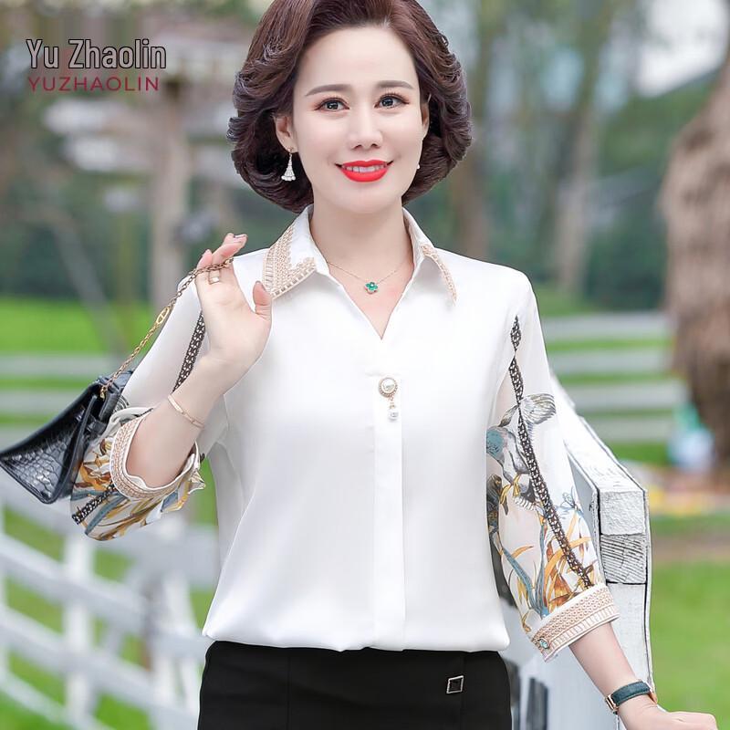 Yuzhaolin Women s Mid-Sleeve Summer Shirt 4XL
